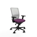 Haches sincro malla blanca similpiel morado brazos 2D base nailon ruedas 65mm nailon