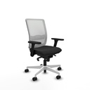 Haches sincro malla blanca similpiel negro brazos 3D base blanca ruedas 65mm nailon