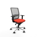 Haches sincro malla gris bali naranja oscuro brazos 1D base aluminio ruedas 65mm engomadas
