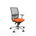 Haches sincro malla gris bali naranja brazos blancos base aluminio ruedas 65mm engomadas