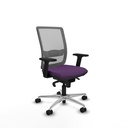 Haches sincro malla gris bali morado brazos 2D base aluminio ruedas 65mm nailon