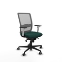 Haches sincro malla gris similpiel verde botella brazos blancos base nailon ruedas 65mm engomadas