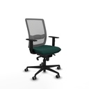 Haches sincro malla gris similpiel verde botella brazos 1D base nailon ruedas 65mm engomadas
