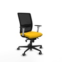 Haches sincro malla negra bali amarillo brazos blancos base nailon ruedas 65mm engomadas