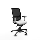 Haches sincro malla negra bali blanco brazos blancos base nailon ruedas 65mm engomadas