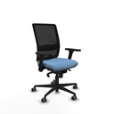 Haches sincro malla negra bali azul cielo brazos 3D base nailon ruedas 65mm engomadas