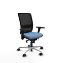 Haches sincro malla negra bali azul cielo brazos 3D base aluminio ruedas 65mm nailon