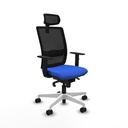 Haches sincro malla negra bali azul brazos 1D base blanca cabecero malla 2D ruedas 65mm nailon