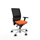 Haches sincro malla negra bali naranja brazos 3D base blanca ruedas 65mm nailon