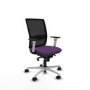 Haches sincro malla negra bali morado brazos blancos base aluminio ruedas 65mm nailon