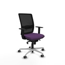 Haches sincro malla negra bali morado brazos 1D base aluminio ruedas 65mm engomadas