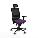 Haches sincro malla negra bali morado brazos 3D base nailon cabecero malla 2D ruedas 65mm engomadas