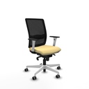 Haches sincro malla negra similpiel crema brazos blancos base blanca ruedas 65mm engomadas