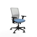 Haches traslack malla blanca bali azul cielo brazos 3D base nailon ruedas 65mm engomadas