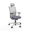 Haches traslack malla blanca bali gris brazos blancos base blanca cabecero malla 2D ruedas 65mm engomadas