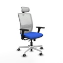 Haches traslack malla blanca bali azul brazos 3D base blanca cabecero malla 2D ruedas 65mm engomadas