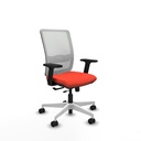 Haches traslack malla blanca bali naranja oscuro brazos 2D base blanca ruedas 65mm nailon