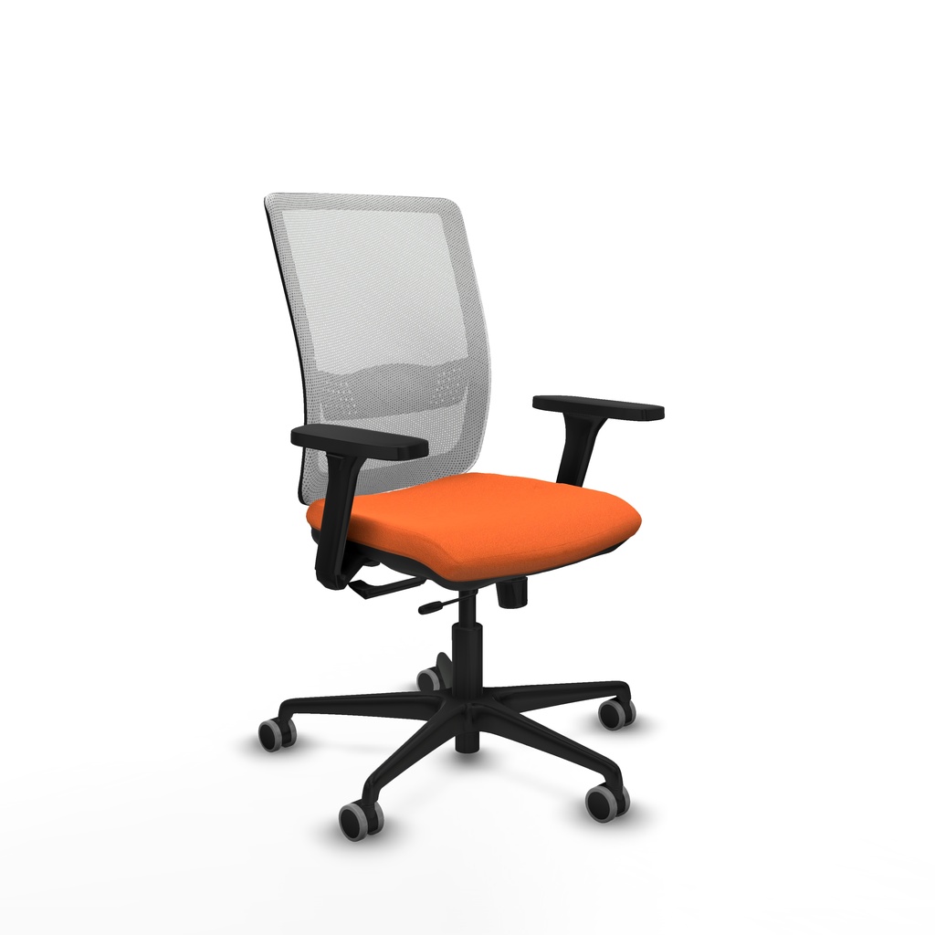 Haches traslack malla blanca bali naranja brazos 3D base nailon ruedas 65mm engomadas