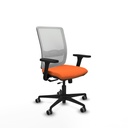 Haches traslack malla blanca bali naranja brazos 3D base nailon ruedas 65mm engomadas