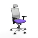 Haches traslack malla blanca bali lila brazos 3D base aluminio cabecero malla 2D ruedas 65mm nailon