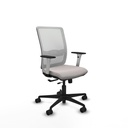 Haches traslack malla blanca similpiel blanco brazos blancos base nailon ruedas 65mm nailon