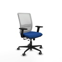 Haches traslack malla blanca similpiel azul brazos 2D base nailon ruedas 65mm engomadas