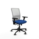 Haches traslack malla blanca similpiel azul brazos 3D base nailon ruedas 65mm engomadas