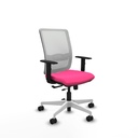Haches traslack malla blanca similpiel rosa brazos 1D base blanca ruedas 65mm nailon