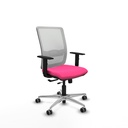 Haches traslack malla blanca similpiel rosa brazos 1D base aluminio ruedas 65mm engomadas