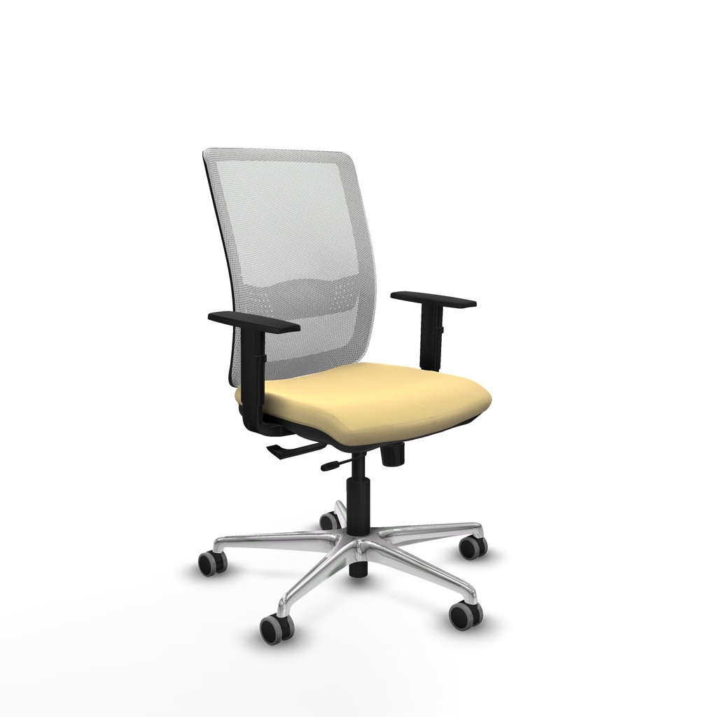 Haches traslack malla blanca similpiel crema brazos 1D base aluminio ruedas 65mm engomadas