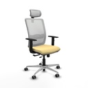 Haches traslack malla blanca similpiel crema brazos 1D base aluminio cabecero malla 2D ruedas 65mm engomadas
