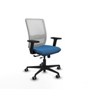 Haches traslack malla blanca similpiel azul claro brazos 2D base nailon ruedas 65mm engomadas