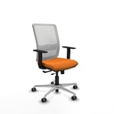 Haches traslack malla blanca similpiel naranja brazos 1D base aluminio ruedas 65mm engomadas