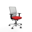 Haches traslack malla blanca similpiel rojo brazos 1D base aluminio ruedas 65mm engomadas