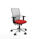 Haches traslack malla blanca similpiel rojo brazos 1D base aluminio ruedas 65mm nailon