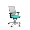 Haches traslack malla blanca similpiel turquesa brazos 1D base aluminio ruedas 65mm engomadas