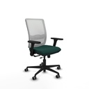 Haches traslack malla blanca similpiel verde botella brazos 3D base nailon ruedas 65mm engomadas
