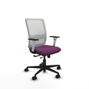 Haches traslack malla blanca similpiel morado brazos blancos base nailon ruedas 65mm nailon