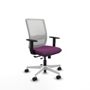 Haches traslack malla blanca similpiel morado brazos 1D base blanca ruedas 65mm nailon