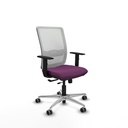 Haches traslack malla blanca similpiel morado brazos 1D base aluminio ruedas 65mm engomadas