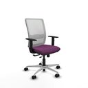 Haches traslack malla blanca similpiel morado brazos 1D base aluminio ruedas 65mm nailon