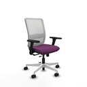 Haches traslack malla blanca similpiel morado brazos 3D base blanca ruedas 65mm nailon
