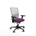 Haches traslack malla blanca similpiel morado brazos 3D base nailon ruedas 65mm engomadas
