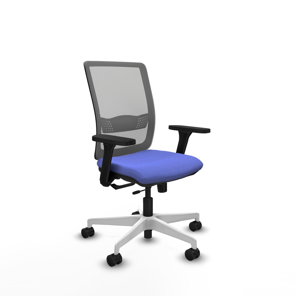 Haches traslack malla gris bali azul claro brazos 3D base blanca ruedas 65mm nailon