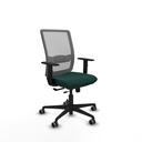 Haches traslack malla gris similpiel verde botella brazos 1D base nailon ruedas 65mm engomadas