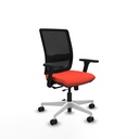 Haches traslack malla negra bali naranja oscuro brazos 3D base blanca ruedas 65mm nailon