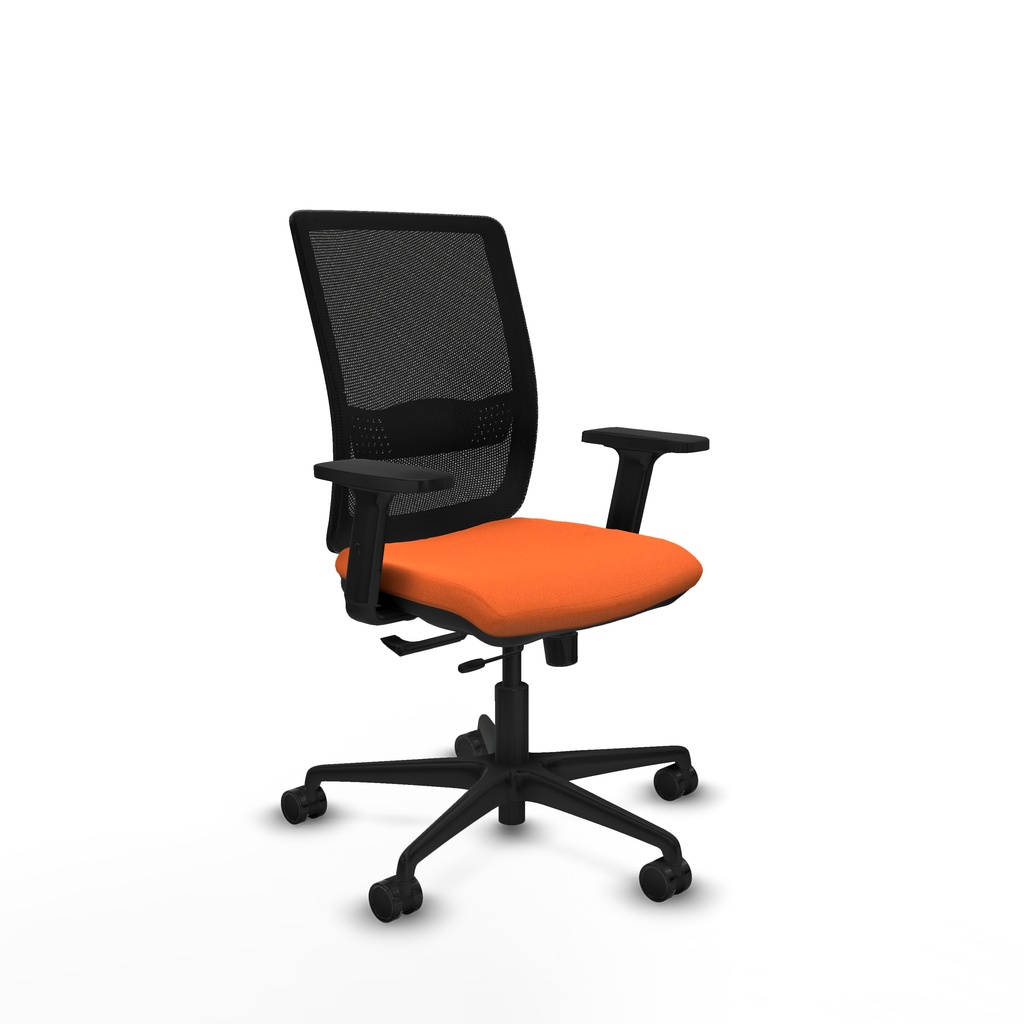 Haches traslack malla negra bali naranja brazos 2D base nailon ruedas 65mm nailon