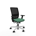 Haches traslack malla negra bali verde esmeralda brazos 2D base blanca ruedas 65mm nailon