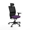 Haches traslack malla negra bali morado brazos 3D base nailon cabecero malla 2D ruedas 65mm engomadas