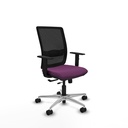 Haches traslack malla negra similpiel morado brazos 1D base aluminio ruedas 65mm nailon